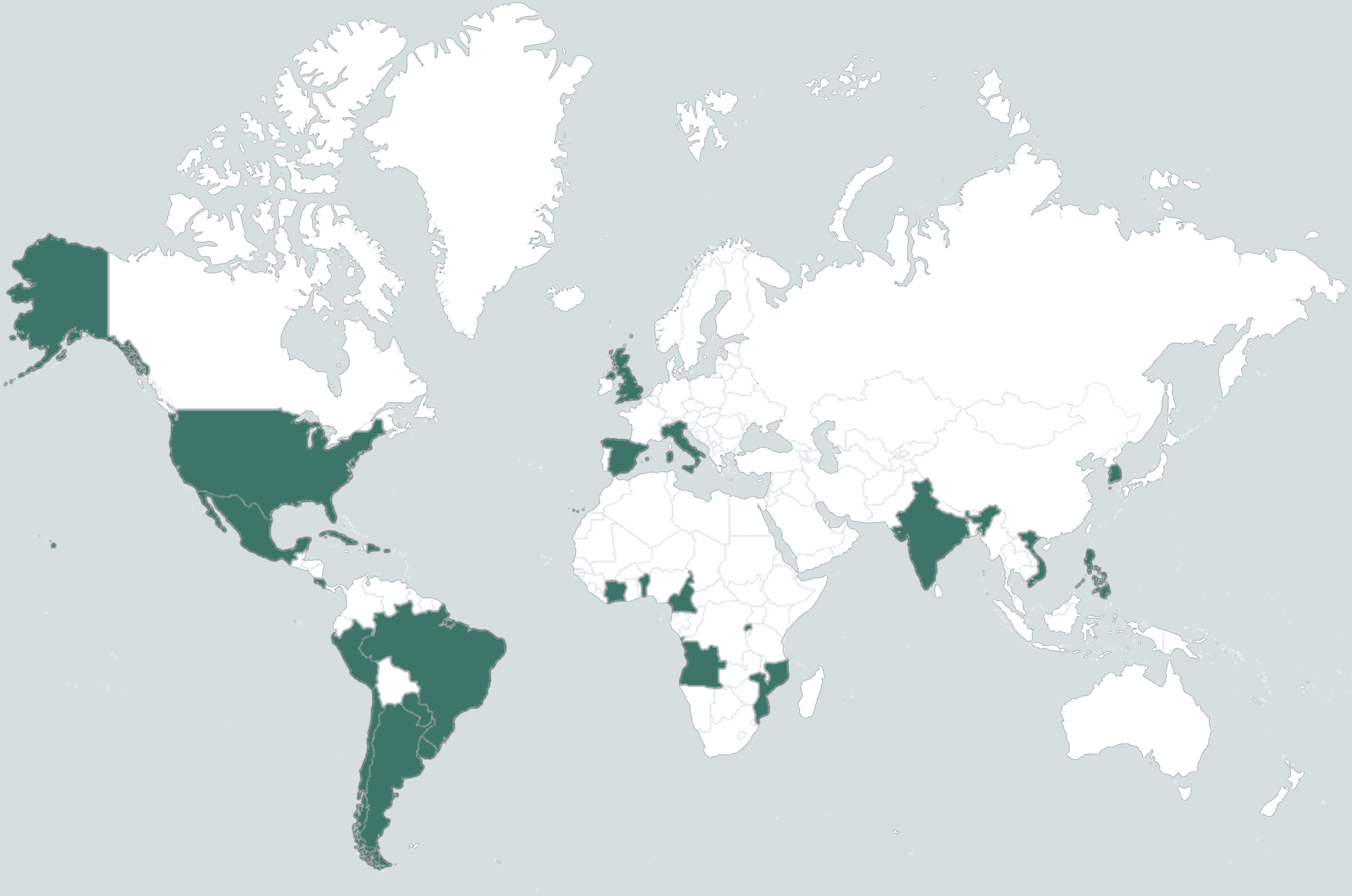 Mapa mundial ARCA